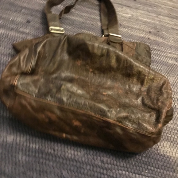 Rudsak Collection Ruched Leather Shoulder Bag in Brown - Picture 5 of 9